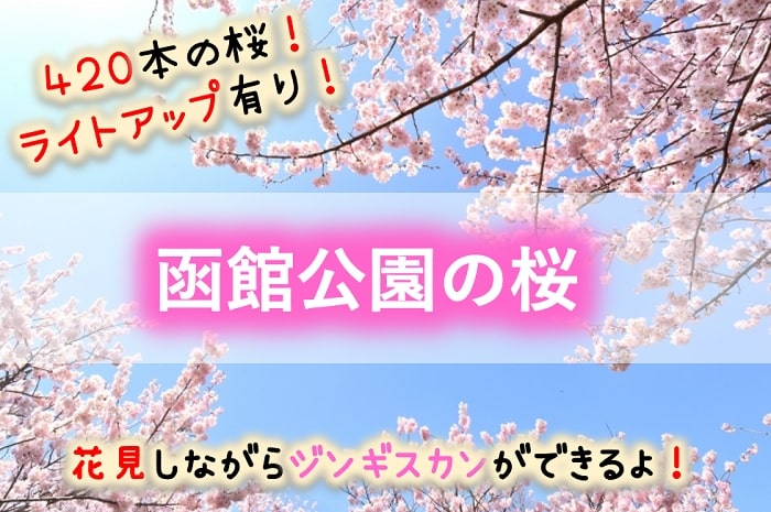 函館公園 函館桜の名所 開花予想は 駐車場は 祭りで屋台の出店がある